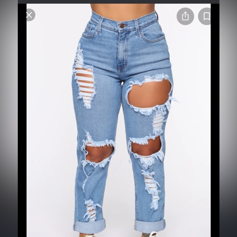 Fashion Nova Driving Me Crazy Mom Jeans